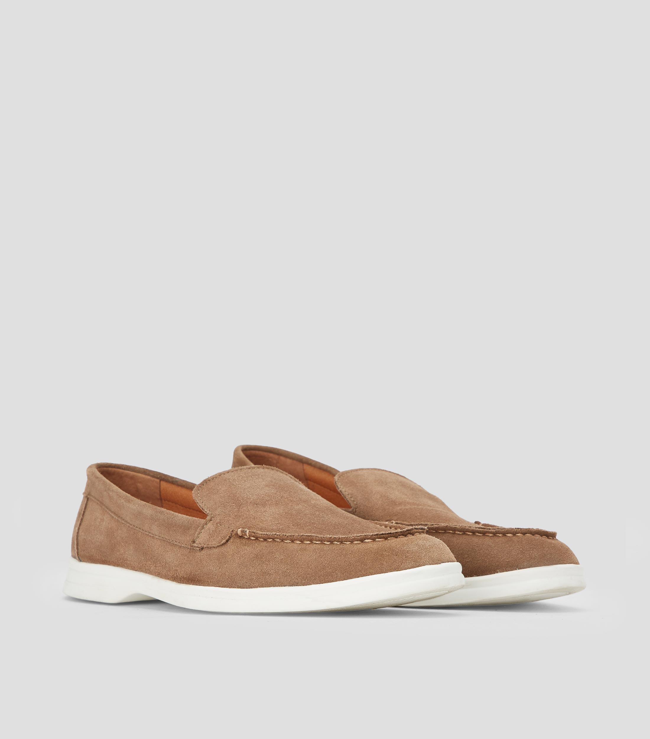 Mocasines en piel Hombre